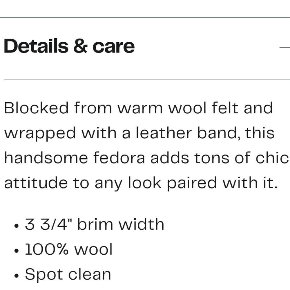 Leather rope Wool fedora - Picture 2 of 9